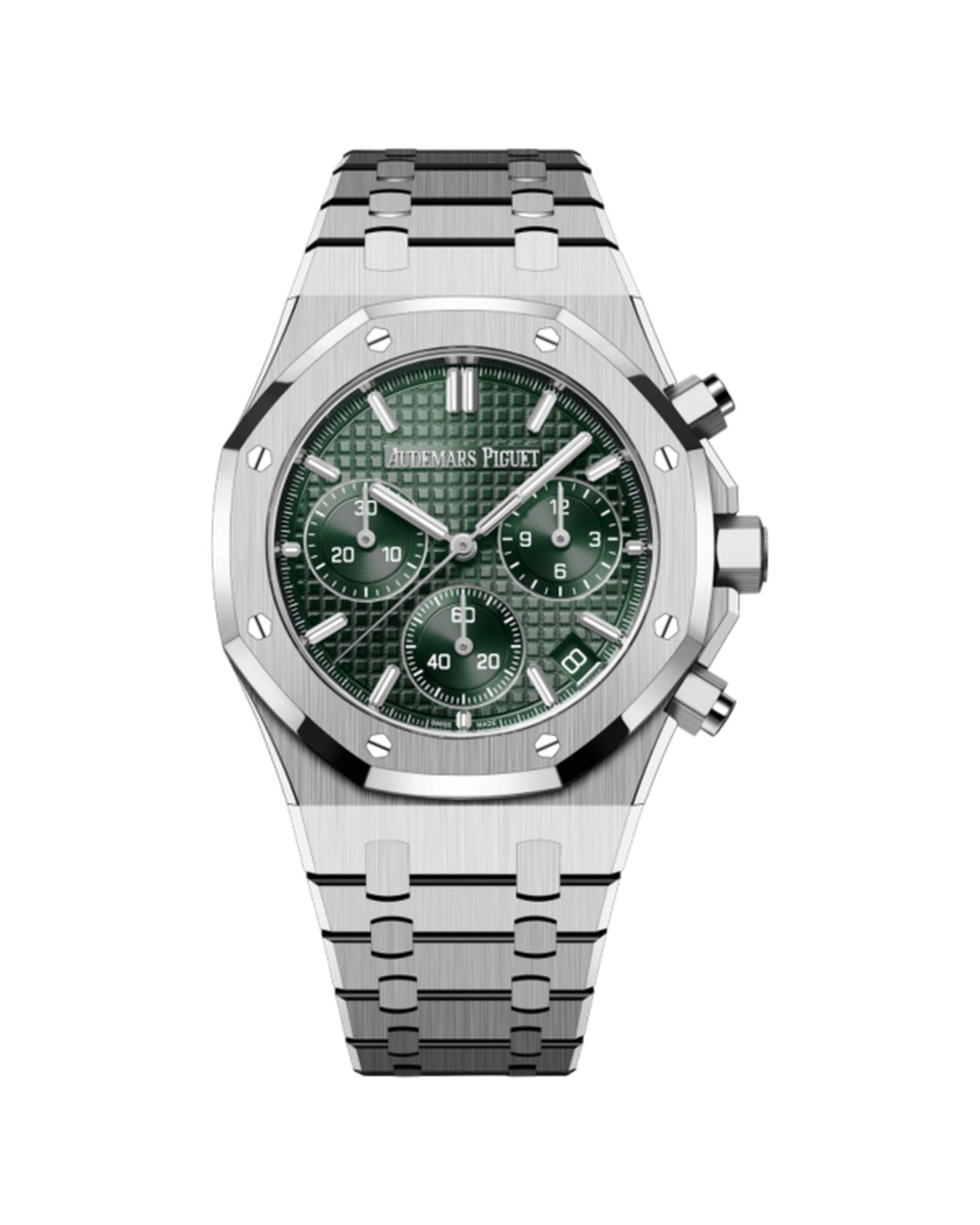 Audemars Piguet Royal Oak Chronograph 26240ST Green Dial, front view