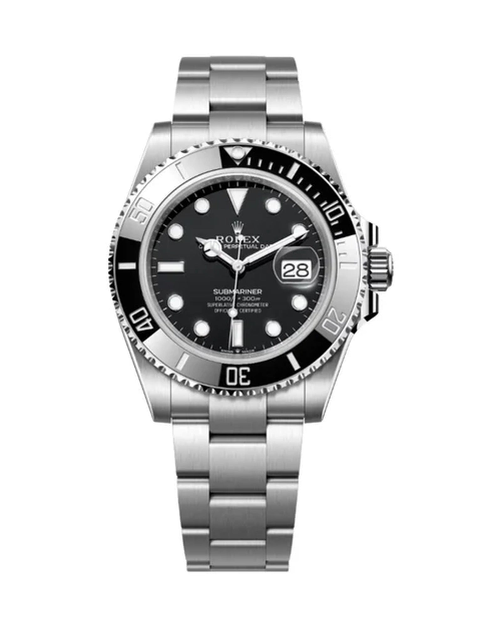 Rolex Submariner Date 126610LN with black Cerachrom bezel and black dial, 2024 production, full set