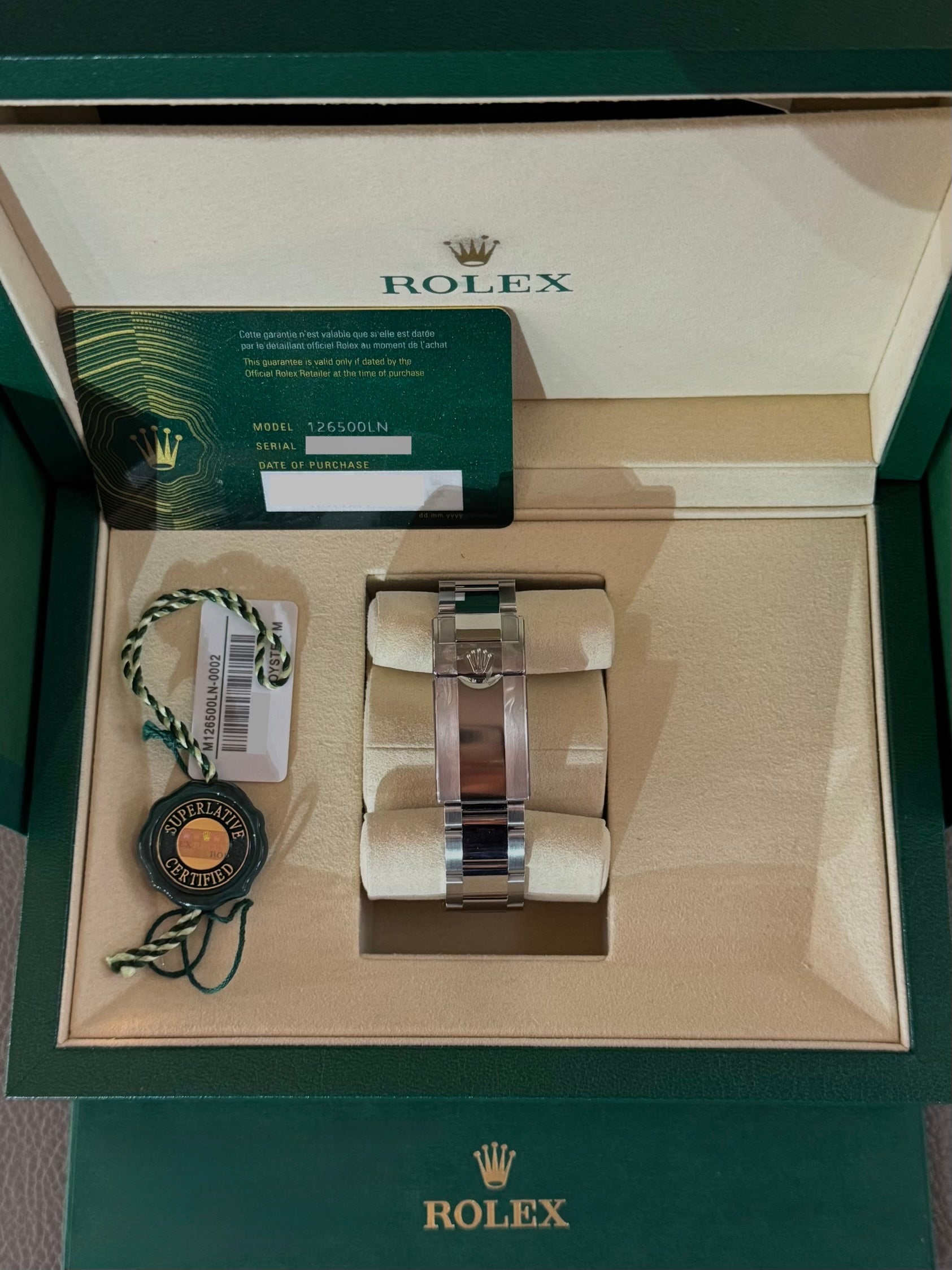 Rolex Cosmograph Daytona 126500LN