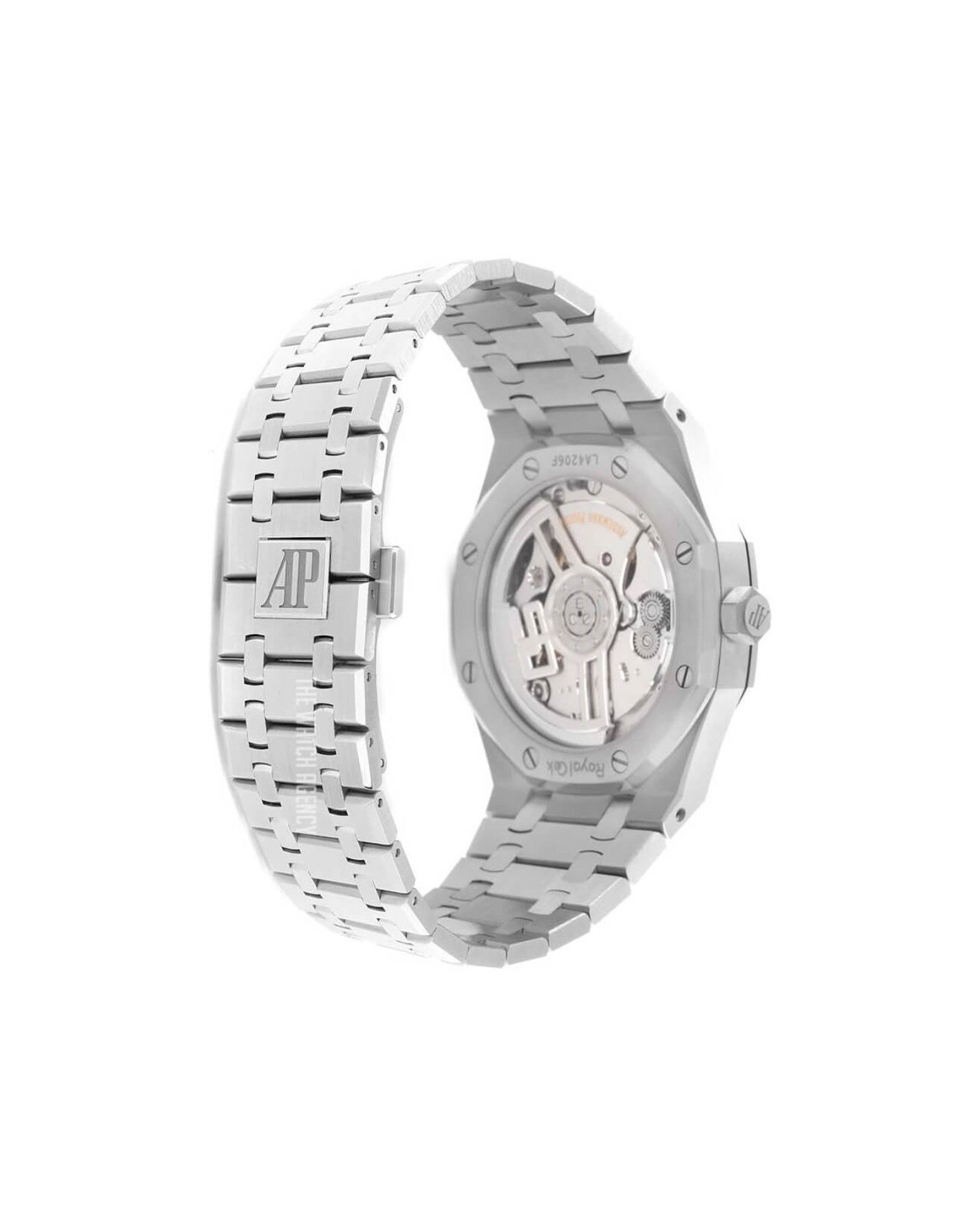 Audemars Piguet Royal Oak 15510ST caseback and bracelet detail