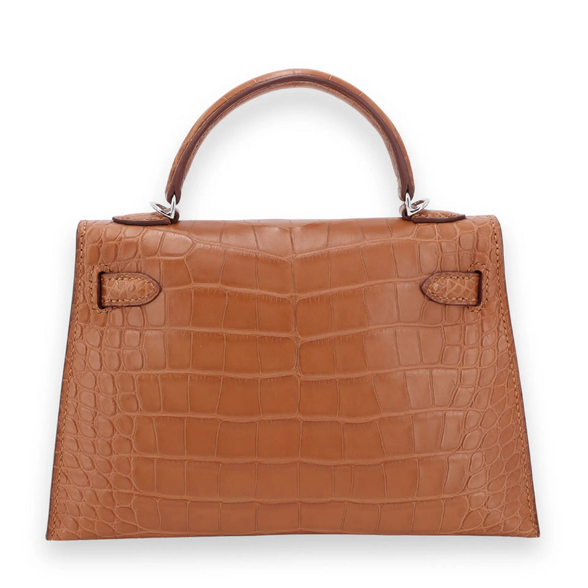 HERMÈS Mini Kelly II Gold Matte Alligator