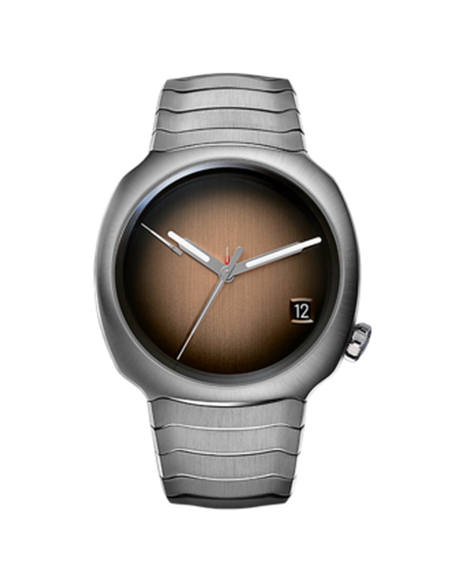 H. Moser & Cie. Streamliner Perpetual Calendar Mk1 in steel with fumé grey-brown dial